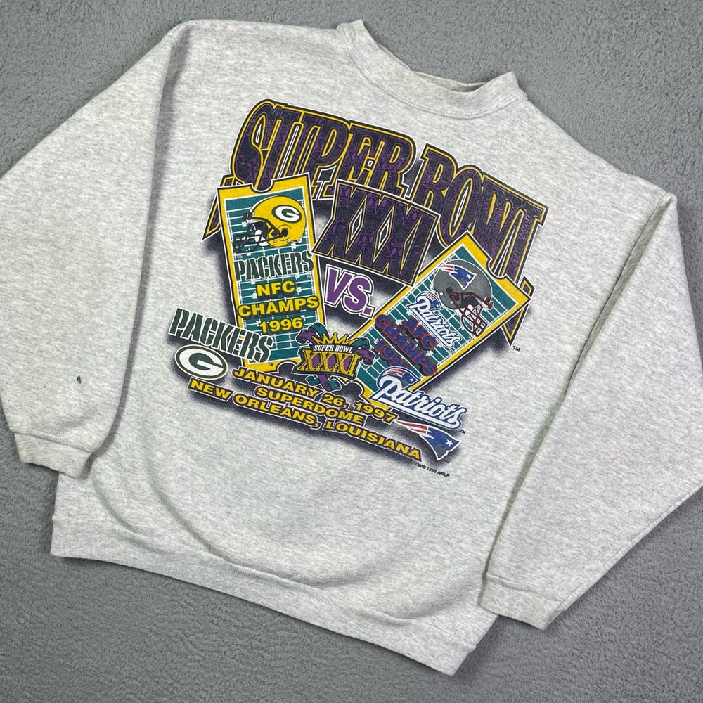 American Vintage Gray Super Bowl Sweatshirt